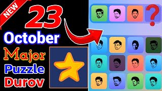 23 October Major Puzzle Durov  Today Combo Card Major  Puzzle game Major  Major Airdrop  Major [upl. by Boru]