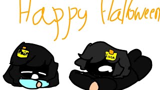 HAPPYHALLOWEEN animation rushed  lazy thx 1tsxp4in for helpingD repost cuz fixed smthing [upl. by Strait]