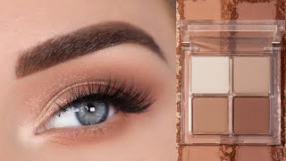 My GoTo Everyday Eyeshadow Look Using Only 1 Brush  ColourPop Free to Be Quad [upl. by Beaumont]