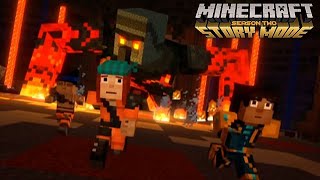 quotTHE SECRETS OF THE ADMINS PASTquot Minecraft Story Mode Season 2 Episode 4  Below the Bedrock [upl. by Lady]