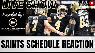 SAINTS SCHEDULE REACTION [upl. by Groark]