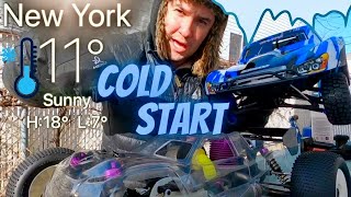 Cold Starting a Nitro  HPI Hellfire SS amp Traxxas Slayer  Tips amp Tune for Cold Weather Running [upl. by Khudari308]