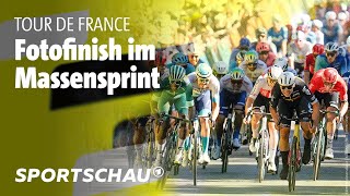 Tour de France 6 Etappe Highlights Sprintfinale in Dijon  Sportschau [upl. by Ammeg]