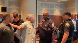 Chaos erupts at Virginia school board meeting with two parents arrested [upl. by Jaquiss]