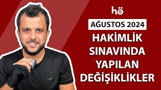 Ağustos 2024  Hakimlik Sınavında Yapılan Değişiklikler hakimlik [upl. by Loretta]