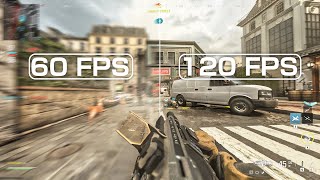 60 FPS vs 120 FPS  Call Of Duty Modern Warfare 3  PC iPhone Xbox PS5 60hz vs 120hz [upl. by Icnan]