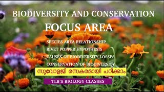 Biodiversity and Conservation Focus areaClass 12 ZoologyKerala Higher SecondaryBiju TL [upl. by Peters]