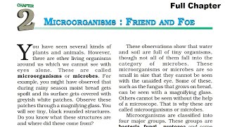 Microorganisms Friend and Foe  Class 8 Science Chapter 2  Full Chapter [upl. by Esinrahc303]