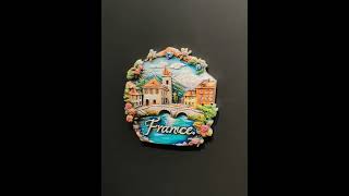 France，town，3D Stereoscopic，Tourism souvenirs，Resin painting，decoration home，collection，refrigerator [upl. by Araf]