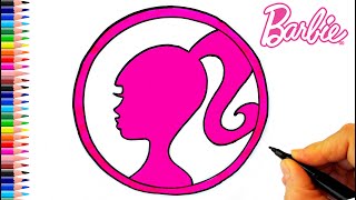 Barbie Sembolü Çizimi  Barbie Logosu Çizimi  Barbie Nasıl Çizilir How To Draw a Barbie Logo Easy [upl. by Sang]