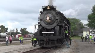 Chasing NKP 765 In Northeast Ohio Part 17 Stopped At Conneaut [upl. by Anyehs]