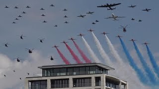 70 aircraft flyover for Queens Platinum Jubilee in London 👑 [upl. by Handel]