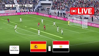 eFootball Pes 21 Gameplay  Spain U23 vs Egypt U23  Mens Football Olympic Games Paris 2024 [upl. by Odlanyar]