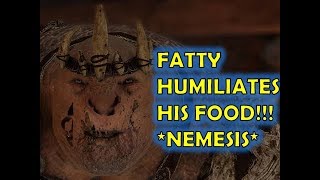 FUNNY FAT DERANGED GLUTTONOUS OLOG  Shadow of War QUOTES  HIGHLIGHTS Orc Tales 14 [upl. by Worra240]