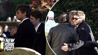 One Direction members emotionally reunite at Liam Payne’s funeral in the UK [upl. by Oirretno]