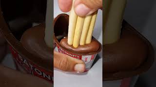 Nutella ampGO Chocolate Dipping  ASMR shorts trending [upl. by Lutero]