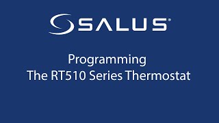 RT510 Series Thermostat  Programming [upl. by Duester172]