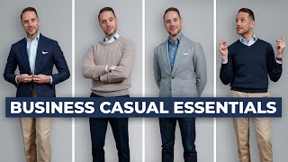 The ULTIMATE Business Casual Capsule Wardrobe  15 Menswear Wardrobe Essentials [upl. by Lacie]