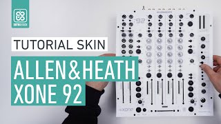 ALLEN amp HEATH XONE 92 full white  How to apply a DJ Mixer Skin  Tutorial Doto Design  Custom gear [upl. by Coulombe]