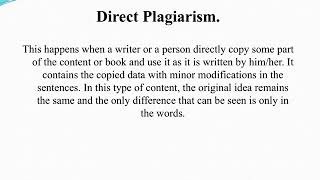 5 Different Types of Plagiarism [upl. by Ydnat654]