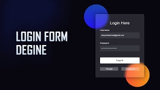 Animated Login Form using HTML amp CSS  Easy Web Learner [upl. by Ecidnak361]