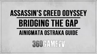 Assassins Creed Odyssey Bridging the Gap Ainigmata Ostraka Location  Solution Boeotia [upl. by Crisey]