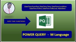 Power Query  M Language  How to extract Time Convert to Text To Record and back to Datetime [upl. by Petta]