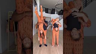 🖤🎃🧡family upsidedown challenge familychallenge halloween [upl. by Enileoj]