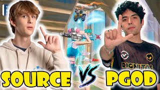 PGOD VS SOURCE 1VS1🔥 [upl. by Jeritah]