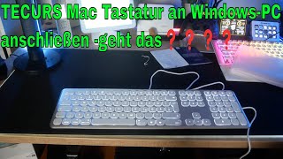 TECURS Mac Tastatur an WindowsPC anschließen geht das❓❓❓❓ [upl. by Ayotas]