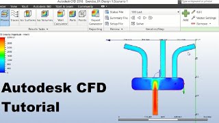 How to simulate flow analysis in Autodesk CFD Manifold velocity and pressure analysis tutorial [upl. by Idoux]