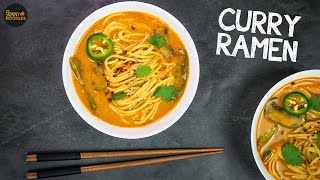 Curry Ramen  Vegan Curry Ramen  Easy Ramen Recipe [upl. by Eugeniusz77]