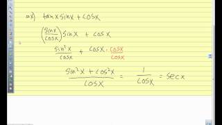 Pre Calc 51 Using Trig Identities [upl. by Sommer]