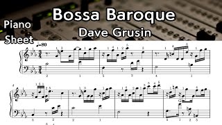 Bossa Baroque  Piano Sheet Music  Dave Grusin  by SangHeart Play [upl. by Annehsat]