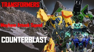 Transformers  Mayhem Attack Squad  Counterblast [upl. by Wemolohtrab]