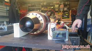 jetpowercouk  Kingtech K450 G4 Gas Turbine Jet Engine Run [upl. by Nogas]