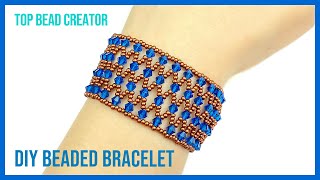 Easy Netted Bracelet Jewelry Tutorial [upl. by Badr]