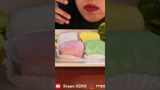 Dessert mukbang eatinsounds asmr asmrfood eating thaidesserts mochi macaron jelly matcha [upl. by Jallier997]