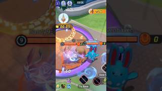 Pokemon Unite Piloswine takes on Sylveon and Azumarill at enemy goal zone Gets Kod gameplay [upl. by Dranyl937]