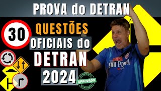 Simulado do DETRAN 2024 Questões da Prova teórica do DETRAN 2024 Exame legislação de trânsito 2024 [upl. by Hammock]