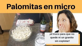 🍿Cómo hacer PALOMITAS caseras en el microondas 🍿SA BRO SÍ SI MAS mujeresexpress [upl. by Hootman]