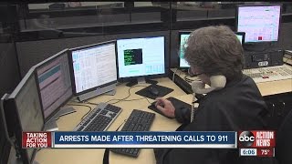 Arrests made after threatening calls to 911 [upl. by Giliane]