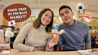 Japan Vlog Food Trip In Tsukiji Market  Laureen Uy [upl. by Enneicul825]