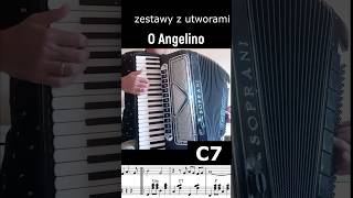 O Angelino tutorial akordeon akordy nuty chords notes accordion [upl. by Greg331]