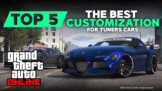 TOP 5  The Best Customization for Tuners Cars in GTA Online [upl. by Noinatrad563]