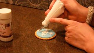 Royal Icing Snowflake Cookies HD [upl. by Anaerb]