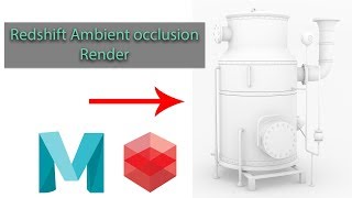 Maya 3D  Redshift Ambient Occlusion [upl. by Ihskaneem]