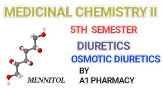 OSMOTIC DIURETICS diuretics medicinal chemistry 5th semester [upl. by Ariel331]