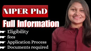 NIPER PhD Full information about NIPER PhD Simple Pharma Basics [upl. by Forcier]