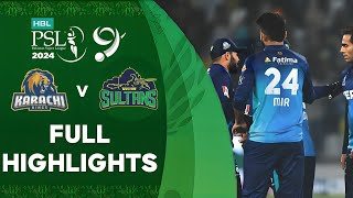 Full Highlights  Karachi Kings vs Multan Sultans  Match 19  HBL PSL 9 [upl. by Tarrel]